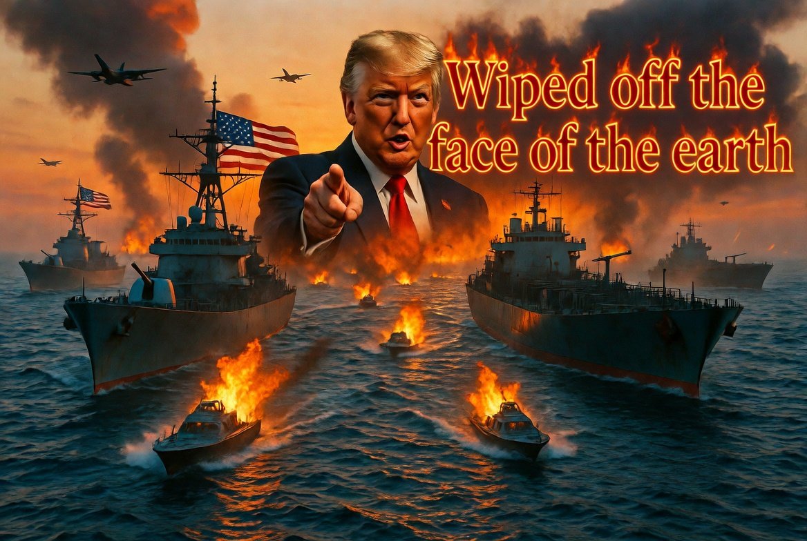 geogeolite's tweet image. ❗🌐🇺🇲🫵🇮🇷Trump warns Iran that it will be “wiped off the face of the earth” if it attacks ships escorted by the US Navy❗

The Americans claim to have sunk several Iranian speedboats today. Iran denies this.

#MiddleEast