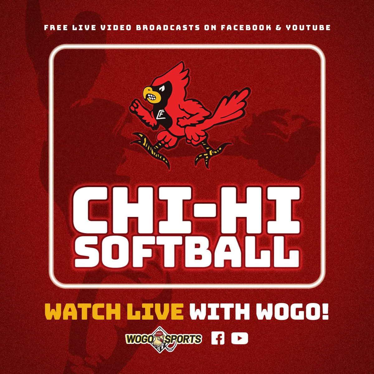 WOGOsports's tweet image. #GameDay! 🥎

@ChiHiSoftball 🆚️ New Richmond!

📍Casper Park, Chippewa Falls!
⏰️ 4:40pm!
🎙 Mark Halvorsen and Lucas Risinger!
📻 💻 103.1FM and WOGO.com! 
📺 WOGO Sports on YouTube or Facebook! 

🥎🥎🥎

#MightyCardinals 

#wiaasb #wissb
#wiaasoftball