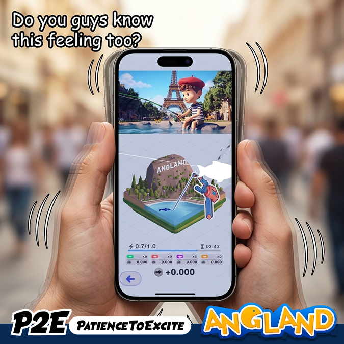 Angland_x's tweet photo. Waiting for the bite... and then, the BUZZ! 🎣

The second a fish hooks, your phone vibrates in your hand. That physical "hit" is where the adrenaline really kicks in! ⚡️🔥

Do you guys know this feeling too? ✨🌊

P2E - #PatienceToExcite #Angland 🎣 https://t.co/5Wd4Z8DPhe