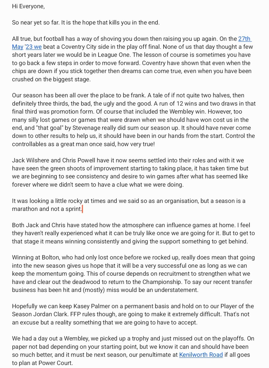 Loyal Luton Supporters’ Club tweet media