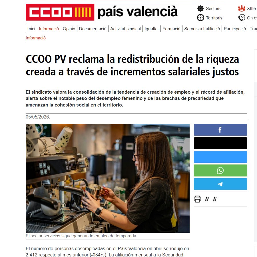CCOO País Valencià tweet media
