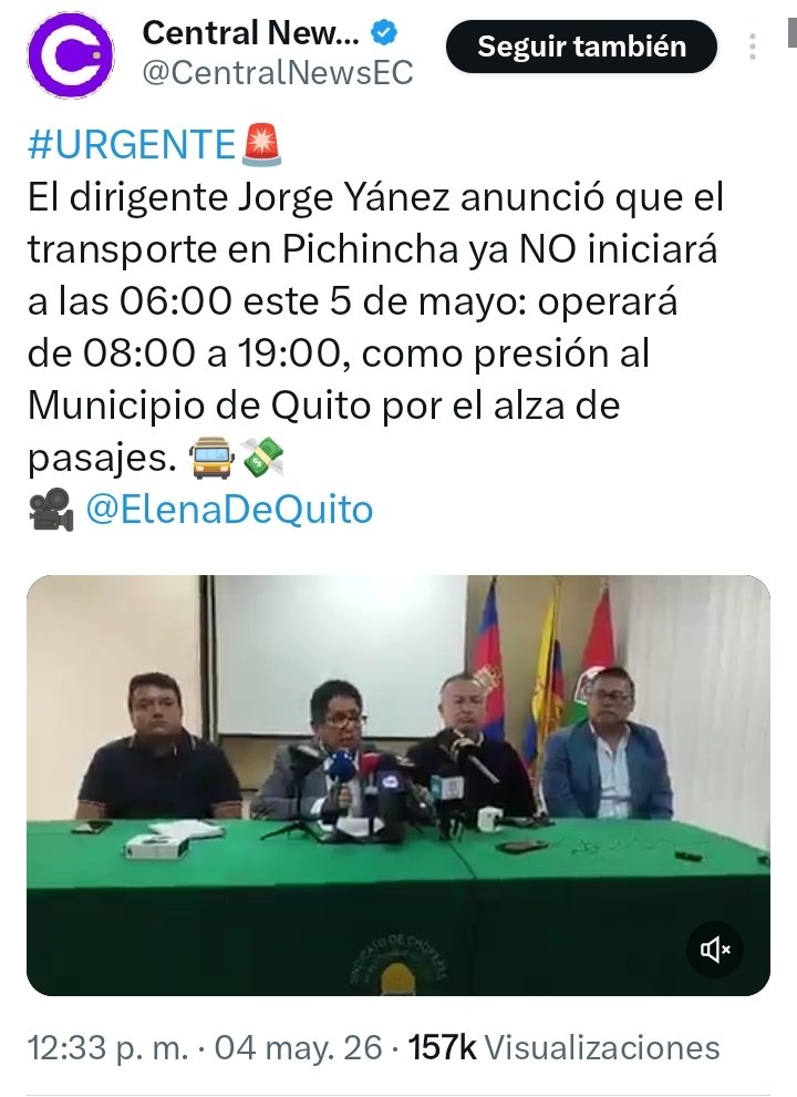 jcarreraandrade's tweet photo. Pregunta lógica.  Cambian horario y dejan la hora pico cuando más ganancia tienen porque hay más gente que usa transporte. Entonces ganan bastante y no les hace falta? Entonces el bus mal negocio no es. Porque raciono cuando menos gente hay. No al revés. Qué opinan? https://t.co/bS51A4buxF