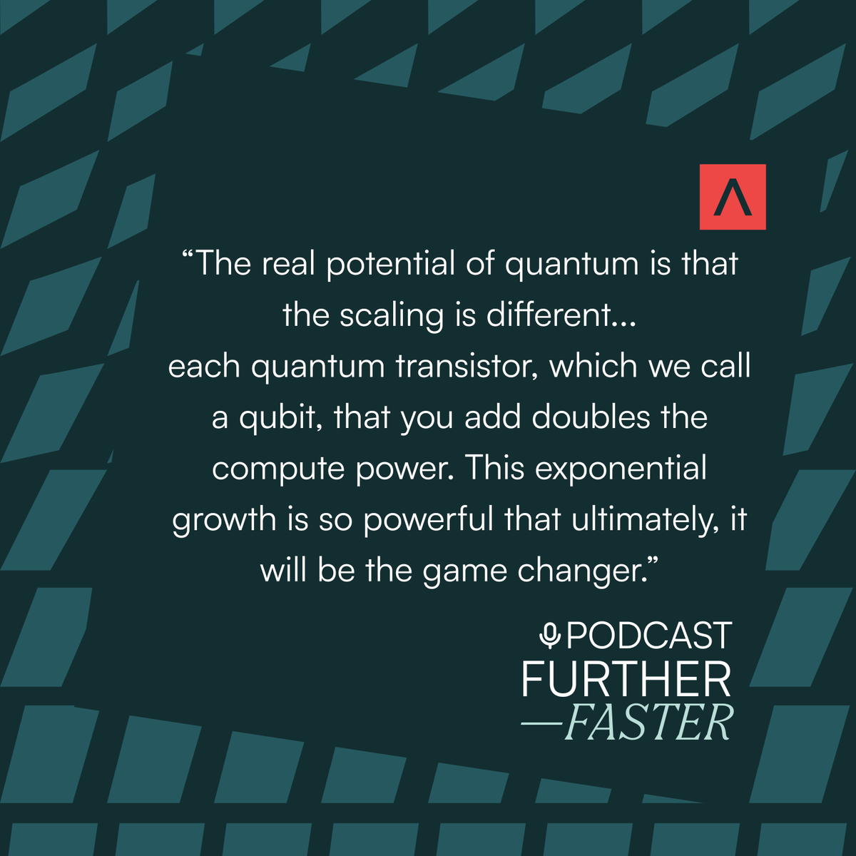 AntlerGlobal's tweet photo. In this episode of The Further, Faster Podcast, Jan Goetz, CEO and Co-founder of IQM Quantum Computers explains that our current computers are built on transistors. To double their power, you have to double the hardware. That’s why we’re seeing data centers the size of Manhattan being planned just to keep up with the AI boom.