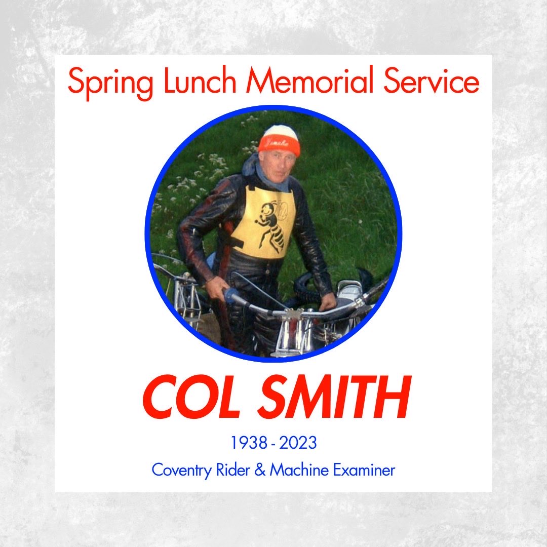 SpeedwayWSRA's tweet photo. Col Smith Will Be Honoured At Our Spring Lunch

You can join us in paying respect for Col
🗓️10/05 - FIVE DAYS AWAY
⏰11am - 4pm
📍Hertfordshire Zoo
🖱️Buy your tickets here 
https://t.co/XNTNIfphhK

📸 Photo from The John Somerville Collection

#britishspeedway #speedway #WSRA https://t.co/wlrMJG6Gwx