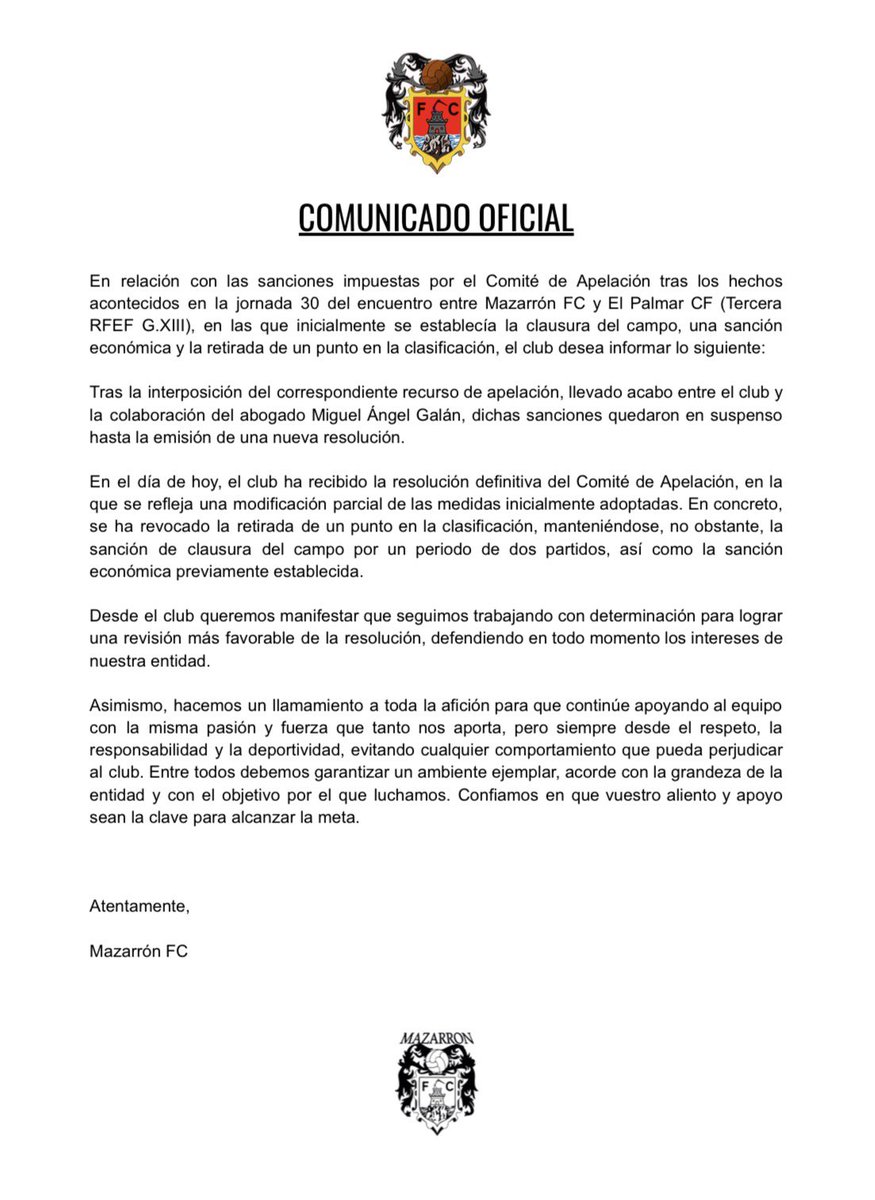 Mazarrón Fútbol Club tweet media