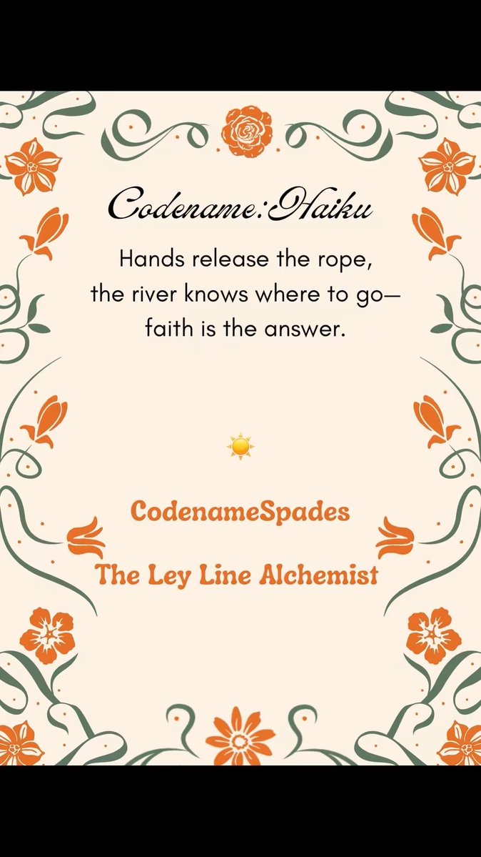 InvitemeinLove's tweet image. 🕯️☀️🕯️
 Codename: Haiku, ☀️

#Cns #codenamespades #Poet #Writer #Haiku