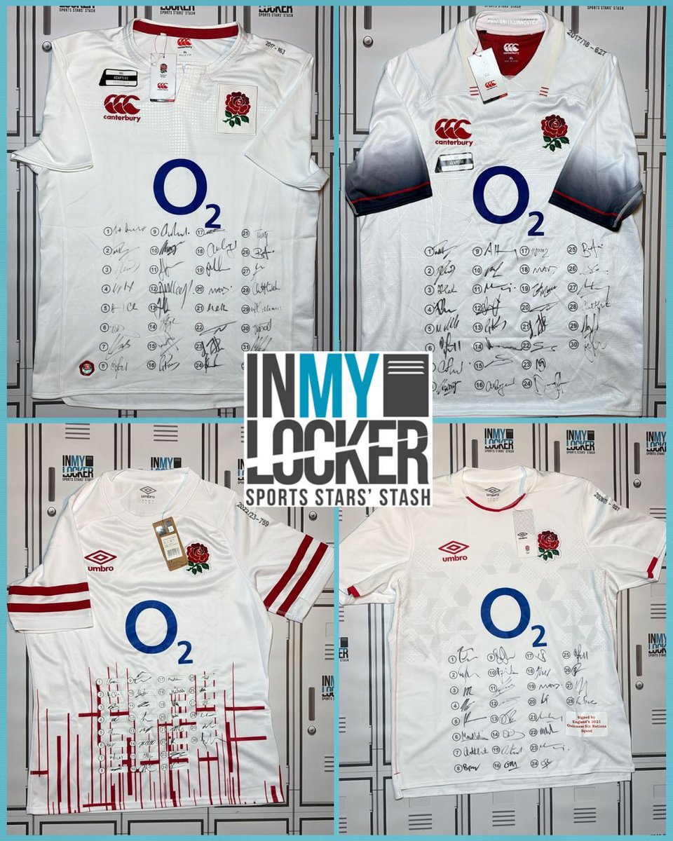 InMyLocker's tweet photo. KIT DROP | SIGNED ENGLAND RUGBY SHIRTS 🏉🔥

Just dropped…

A fresh batch of signed England Rugby shirts - now live on site 👀

Once they’re gone, they’re gone ⏳

https://t.co/oIFObOoTQZ

#InMyLocker #englandrugby #signedshirts #kitdrop #rugbymemorabilia #rugbyfans #rugbyunion https://t.co/JwpL1p9uP4
