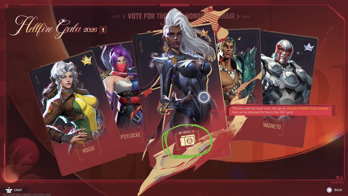 PFONKY_AWTEEST's tweet image. #MarvelRivals #Storm #HellFireGala Storm Fans ⛈️ , IF your Hellfire Gala votes don’t look like THIS… BE SILENT. Marvel Rivals is FREE TO PLAY also. It ain’t nothing to vote for your favorite character.