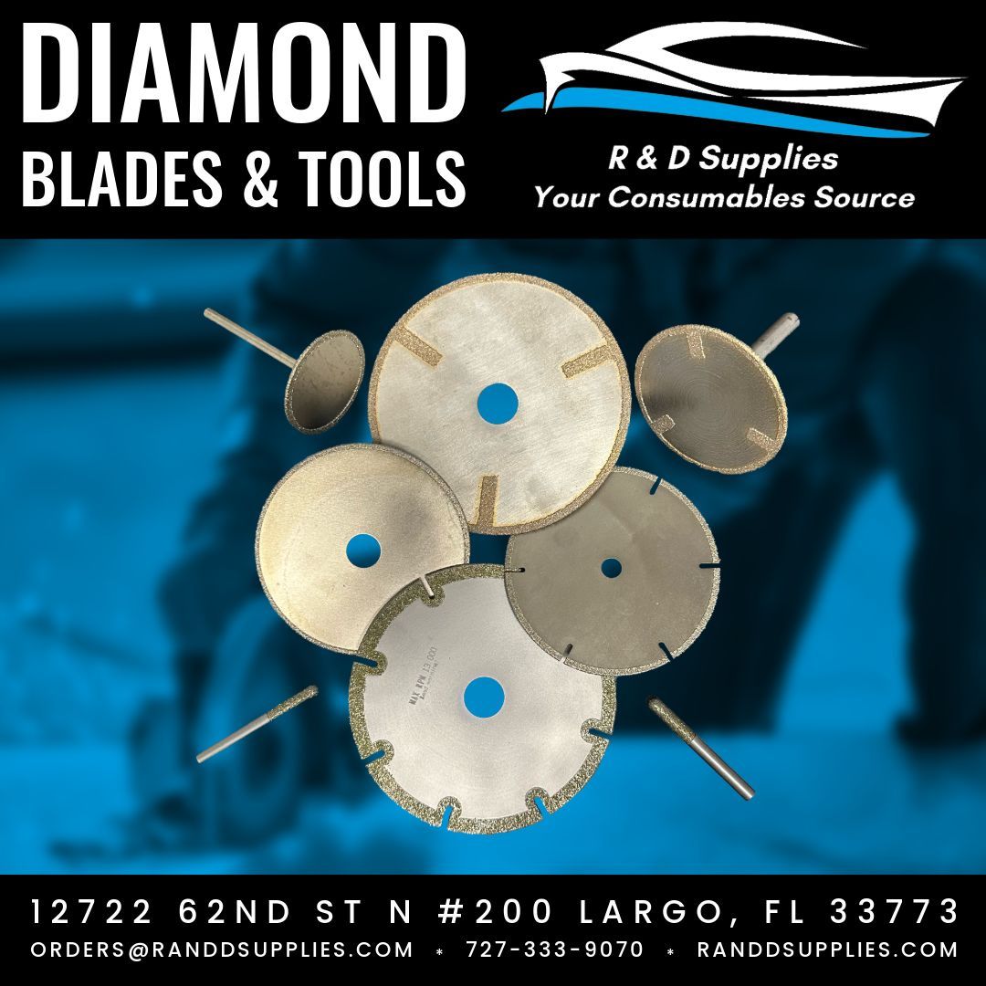 RandDSupplies's tweet image. R&amp;amp;D Supplies has the consumables you need every day! If you're looking for blades for your diamond tool, make sure to check out our everyday low prices!
#boat #fiberglass #fiberglassrepair #marine #marinesupplies #skiff #diamondblade #diamondsaw #consumables #cutting #blades #saw