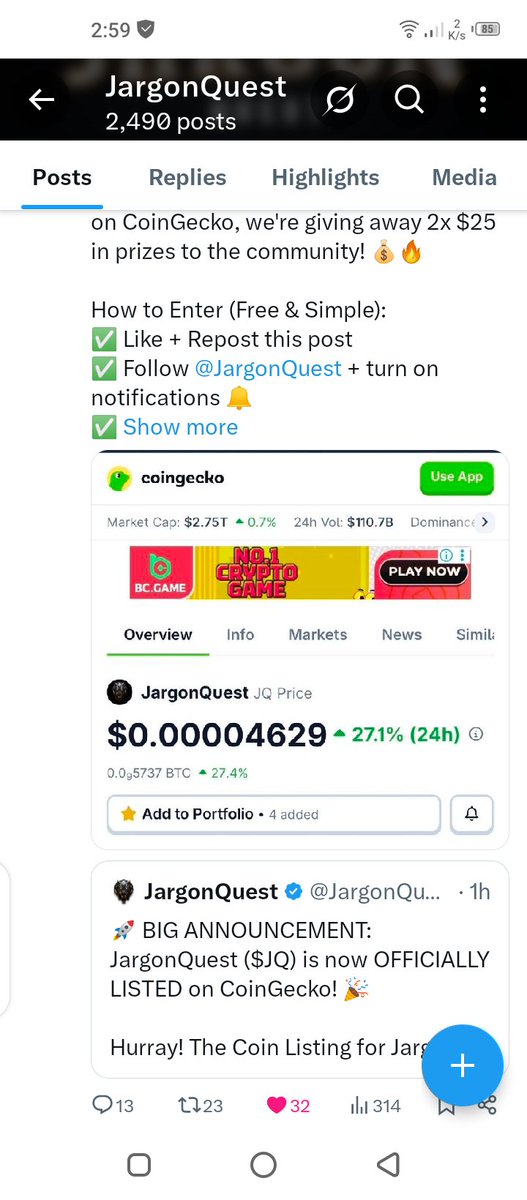 ifmun3's tweet photo. @JargonQuest All done ✅💯✅ https://t.co/G4sx4Jv81o