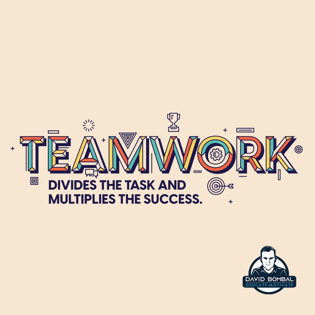 davidbombal's tweet image. Teamwork divides the task and multiplies the success. 

#DailyMotivation #inspiration #motivation #bestadvice #lifelessons #changeyourmindset