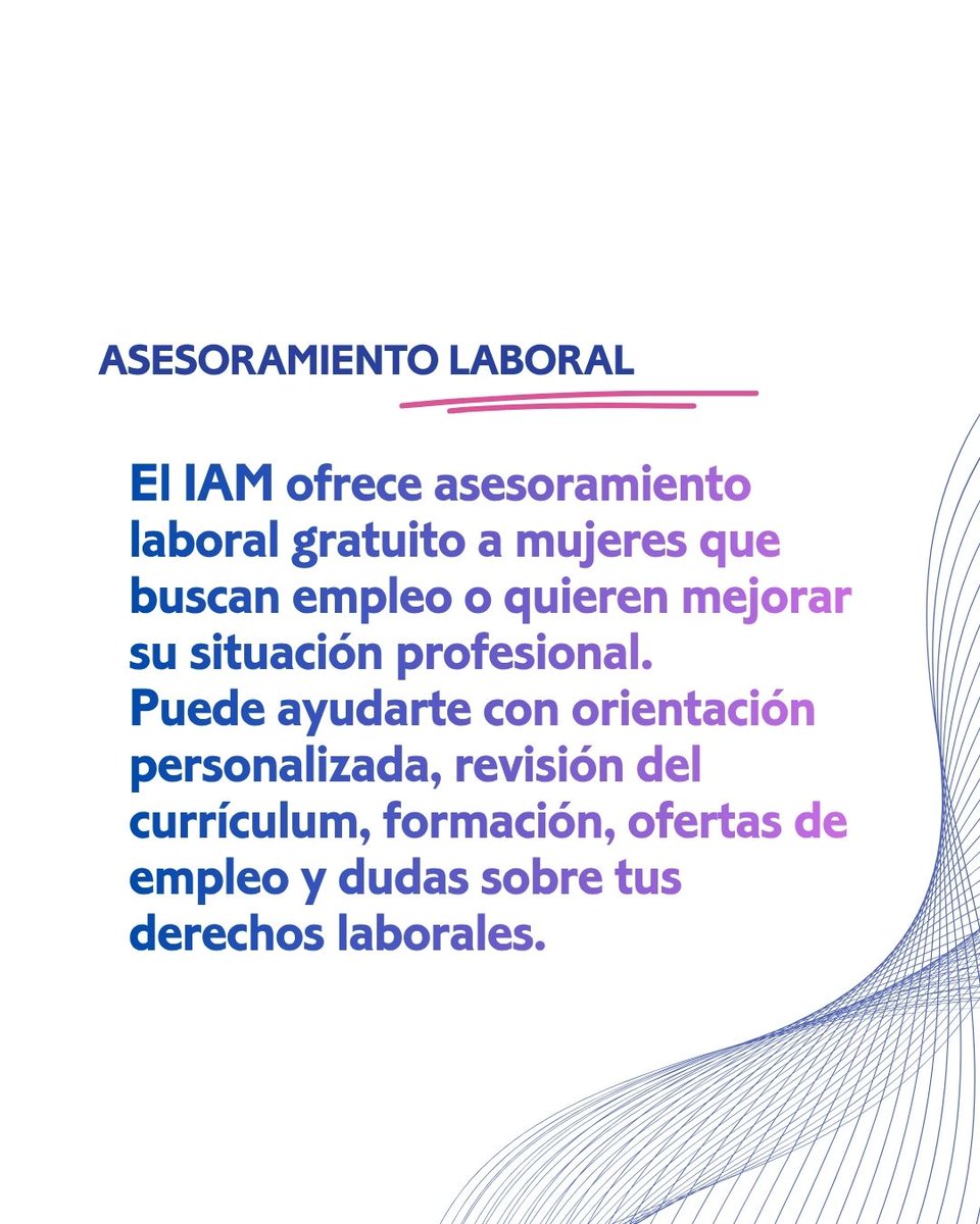 IA_Mujer's tweet image. Desde @IA_Mujer queremos ayudarte a resolver dudas frecuentes sobre la atención y la ayuda que ofrecemos.
💼 Hoy te contamos que, si estás buscando trabajo, el IAM también es tu aliado: te orientamos, te acompañamos y te conectamos con oportunidades.
#IAMContigo #IAM #FAQ #Aragón