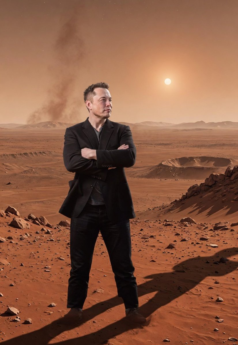 acesthetics_ab's tweet image. Asked Grok to put Elon on Mars and honestly… he looks like he belongs there 🔴🚀 

#ElonMusk #SpaceX #Grok