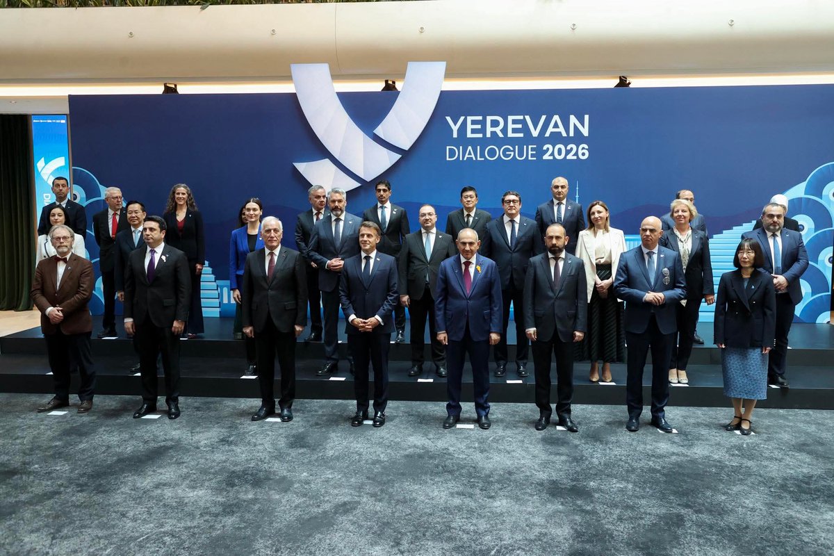 YerevanDialogue's tweet photo. 📢 The third edition of the “Yerevan Dialogue” international forum has officially kicked off!

📸 A family photo with high-level participants has taken place, marking the opening of this important gathering.

Stay tuned for impactful discussions, new partnerships, and forward-looking ideas emerging from this year’s forum.

⚡Riding Through the Storms!