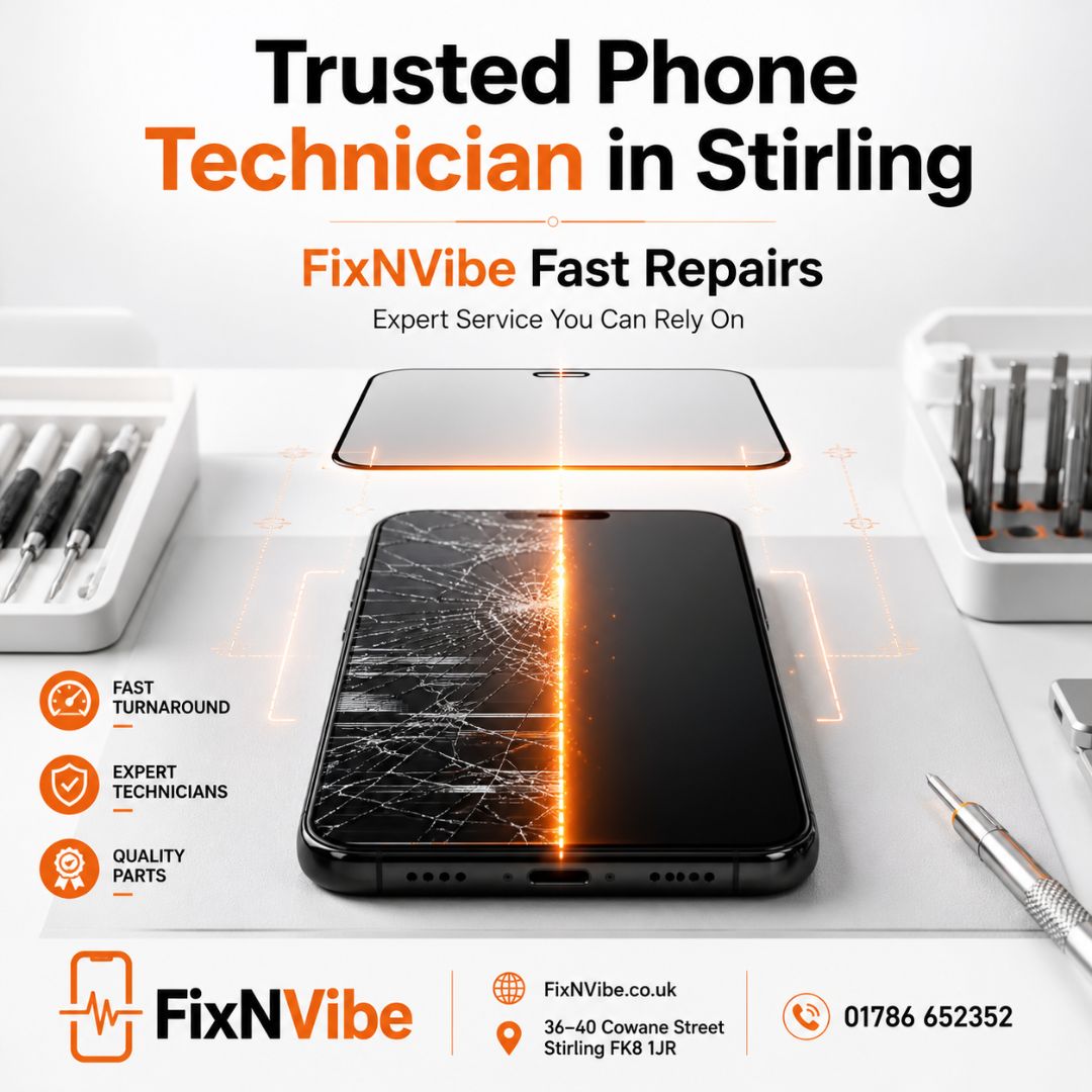 Noah_Evans12's tweet image. Trusted Phone Technician in Stirling | FixNVibe Fast Repairs
Visit Now:fixnvibe.co.uk
#FixNVibe #PhoneTechnicianInStirling #MobileRepair #StirlingServices #PhoneRepair #TechSupport #FastRepairs #MobileFix