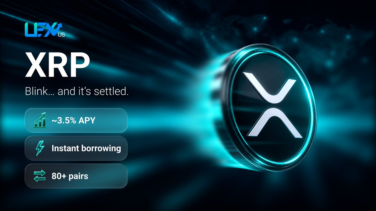 uex_us's tweet photo. Do you hold any $XRP?

It's time to put your XRP to work!
Deposit your XRP into your https://t.co/tENlDZyZmC account today and unlock the full potential of your holdings:

➡️ Borrow up to 90% of your portfolio value — keep your XRP and access liquidity to position yourself for the upcoming bull run.

➡️ Earn 3.5% APY passively in our savings rewards  — no lock-ups, no hidden conditions, just steady rewards.

Don't wait for the bull run — be ready for it. Leverage your $XRP today.