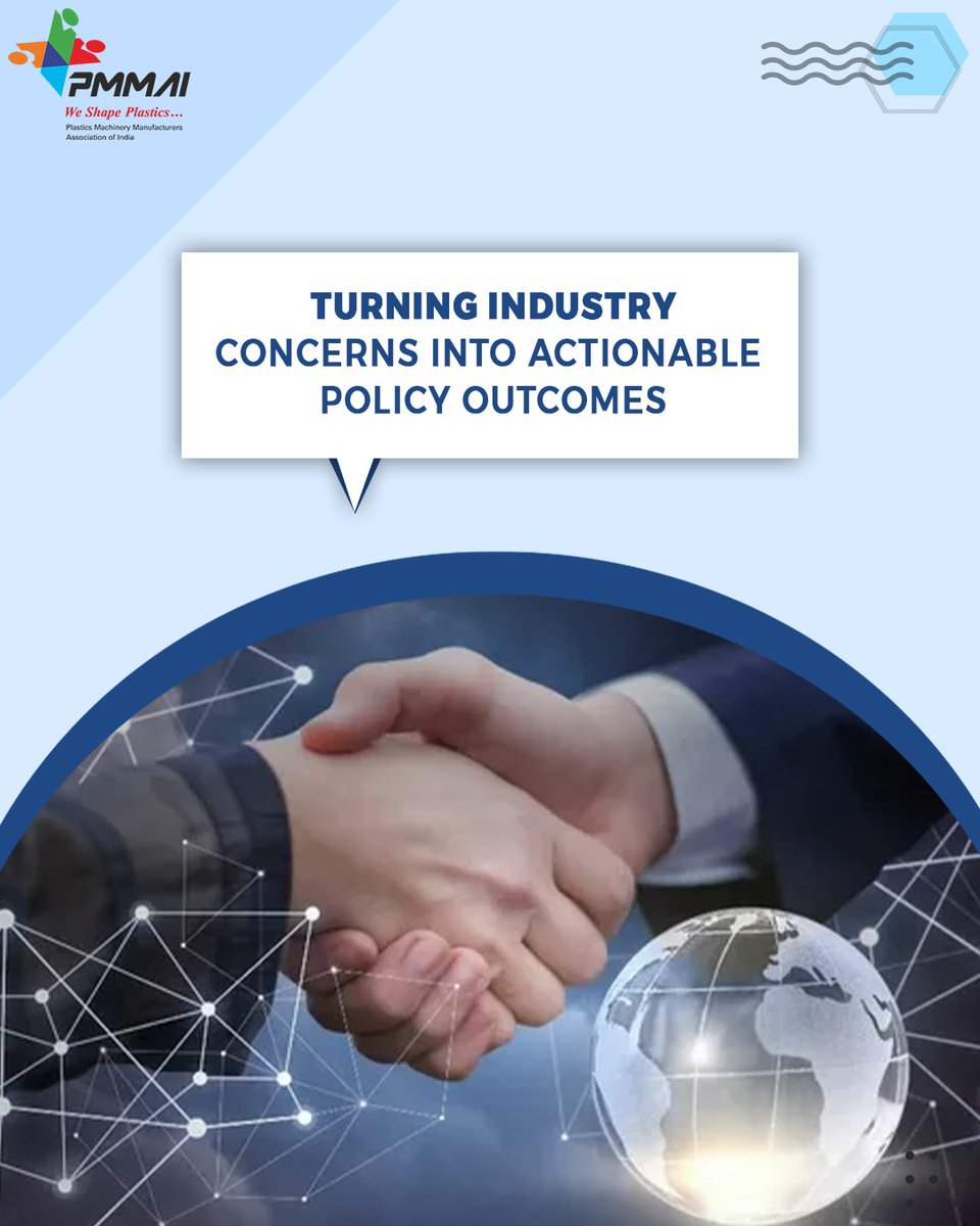 OrgPmmai's tweet photo. PMMAI's advocacy work doesn't stop at conversations—it converts into policies. From anti-dumping protections to GST rationalization on capital machinery, our engagement with government ministries has delivered tangible results for members.  

#PMMAI #PolicyAdvocacy https://t.co/NiF9e7FU6g