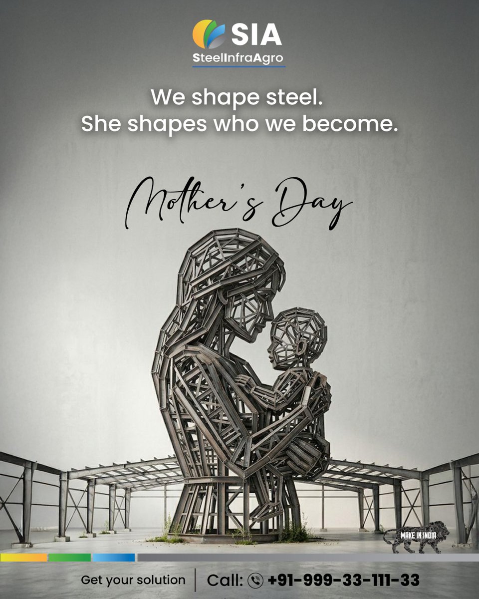 SteelInfraAgro's tweet photo. Strength isn’t just built in steel it’s nurtured by mothers.
This Mother’s Day, SIA Steel Infra Agro celebrates the women who shape resilience, values, and the foundation of every success. 💙

#SIA #SIASteelInfraAgro #MothersDay #StrengthAndCare #BuiltOnValues #FoundationOfLife https://t.co/jEDh7pf6nZ