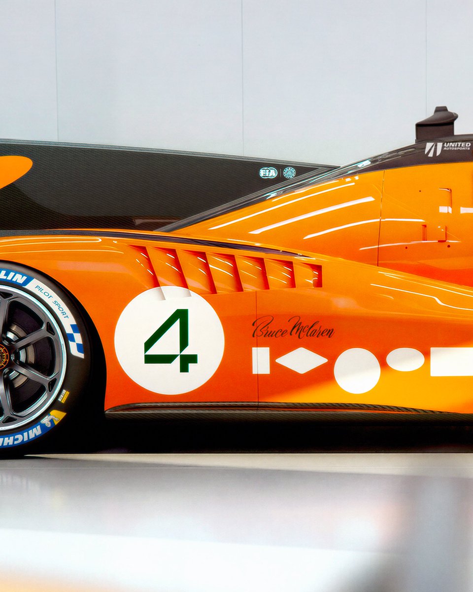 FIAWEC's tweet photo. The wheels are in motion for Bruce McLaren’s dream of winning Le Mans. 

2027 is going to be huge with @MCLEndurance. 

#WEC #McLaren https://t.co/abPqpo6nIn
