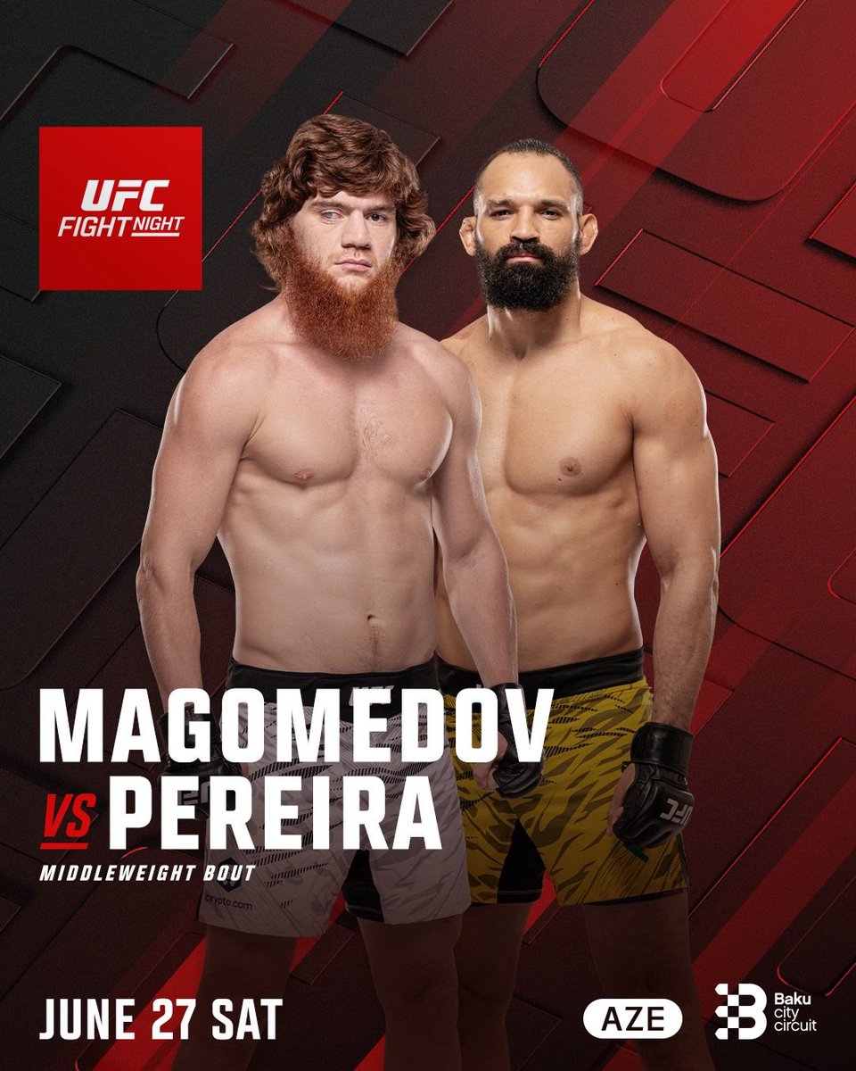 🚨UFC announced main and co-main event of #UFCBaku