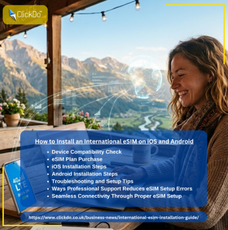 ClickDoMedia's tweet image. 🌍📱 Travel without SIM hassle—stay connected globally with an #eSIM. Learn #iOS &amp;amp; #Android installation, device checks, and avoid setup errors with @mynomadesim.
Learn more and stay online with confidence: clickdo.co.uk/home-business/… #digitalnomad #mobilelife
