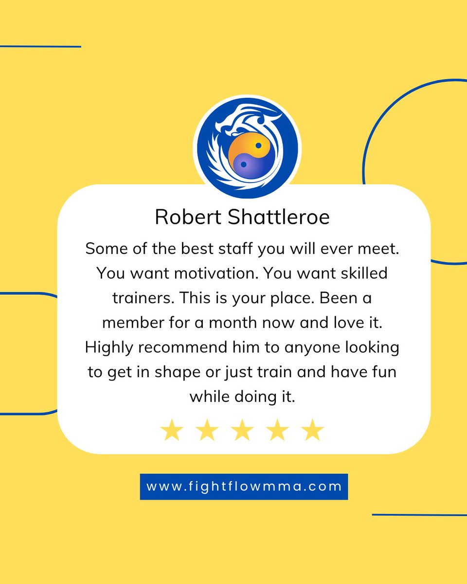 FightFlowMMA's tweet photo. Appreciate the review, Robert!

If you’re looking for that extra push, trying to get in shape, or just want to have a good time while training, Fight Flow in Raleigh is the spot.

It’s all about good energy, and a community that keeps you going. Come through and see for yourself. https://t.co/ISghkI1UpV