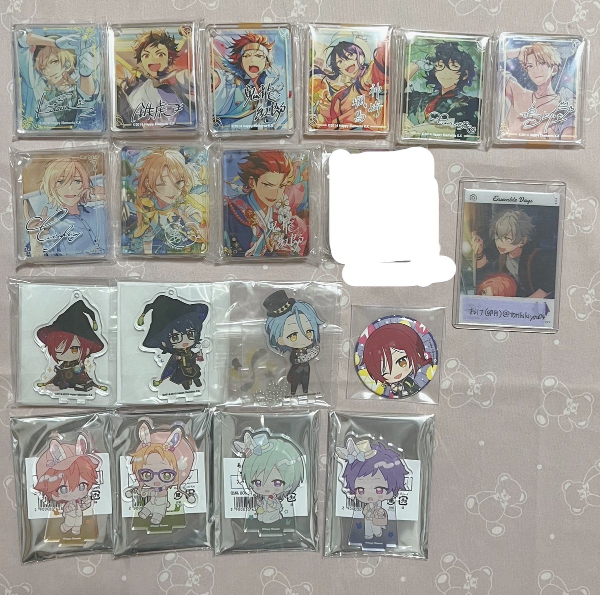 torihikiyou04's tweet photo. 交換、譲渡
あんスタ,アニカフェ,コロッタ,アクスタ,ステッカー

譲:スバル,真,鉄虎,忍,英智,弓弦,藍良,巽,HiMERU,薫,紅郎,颯馬,嵐,夏目,つむぎ,エス,ライカ
求:3枚目零,薫,アドニス,日和,ジュン,ニキ,斑,舞珠>同異種零,晃牙,ゆうた/定価(過去弾の値段リプへ)+送料

5/6天王寺手渡し/郵送 https://t.co/UjUgZwzdZ0