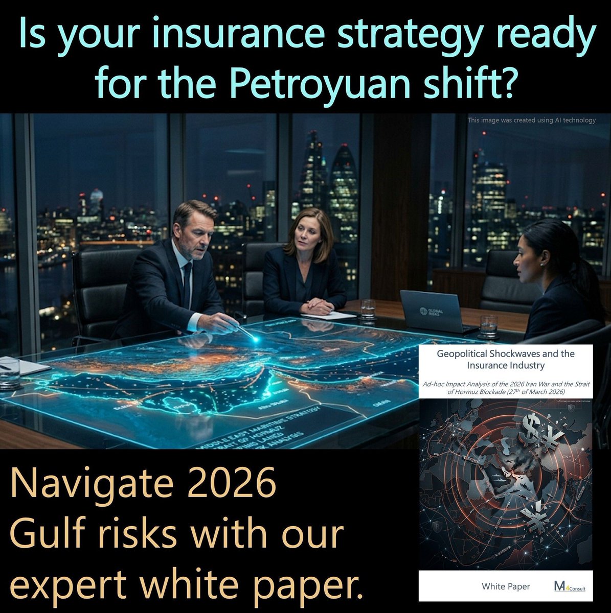 MA_4consult's tweet image. Hormuz blockade 2026? 🚢

This triggers a Petroyuan shift, challenging USD dominance in insurance capital and settlements.

Navigate the new risk: amazon.com/dp/B0FG15YR47 

#Insurance #Geopolitics