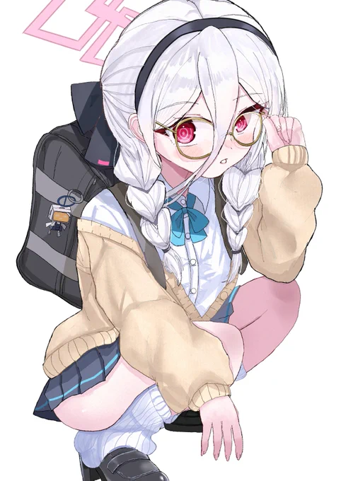 #ブルアカ #Bluearchive ケイ(制服)描いたよ ケイちゃん三つ編みもかわいいね