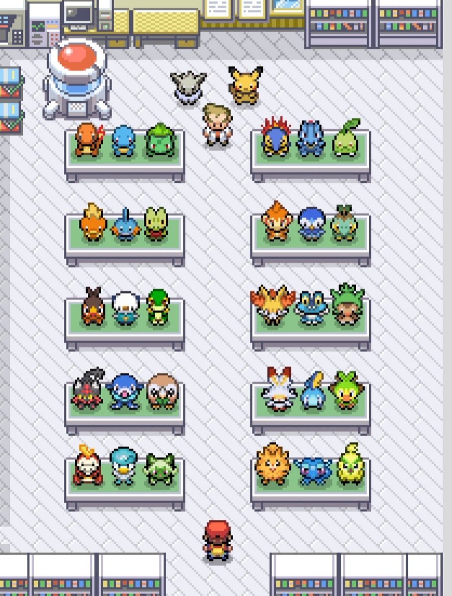 thunderape89's tweet photo. ✨ Imagine being told: "Choose three starters from any generation." An impossible challenge! 🤯 What would be your perfect starter team?

​#Pokemon https://t.co/zZzpuiBxxw