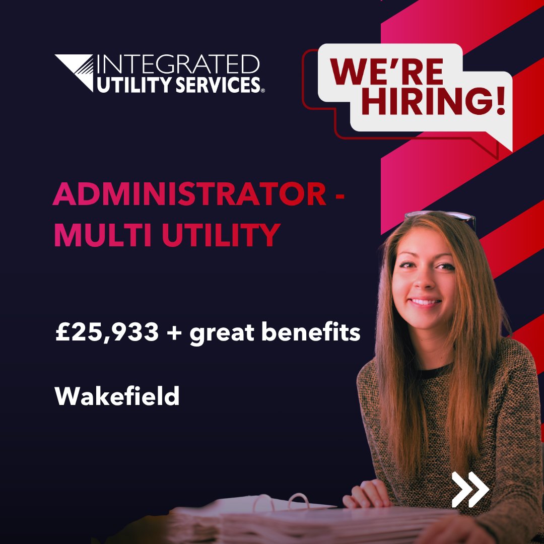 IntegratedUS's tweet photo. 📣 We’re Recruiting: Administrators Wanted

We’re growing our teams across Multi Utility and Overhead Lines, and we’re looking for organised, proactive Administrators who want to build a rewarding career in the utilities sector.

💼 Salary: £25,933

🌐 https://t.co/HVOiSnjNMQ https://t.co/DuNwRqa6A6