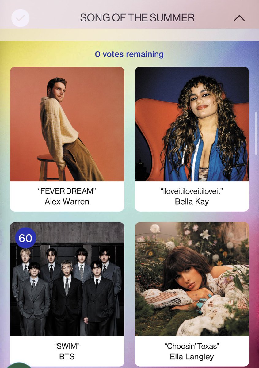 jinypower1005's tweet photo. 🗳️American Music Awards投票🗳️

今日は投票2倍溜まる日です！忘れずにねー！

 🔗https://t.co/7UJYx14KBH

🏆Artist of the Year
🏆Song of the Summer -“SWIM”
🏆Best Male Kpop Artist 

投票は1分かかりません🫶🏻 https://t.co/xGq4nLVcck