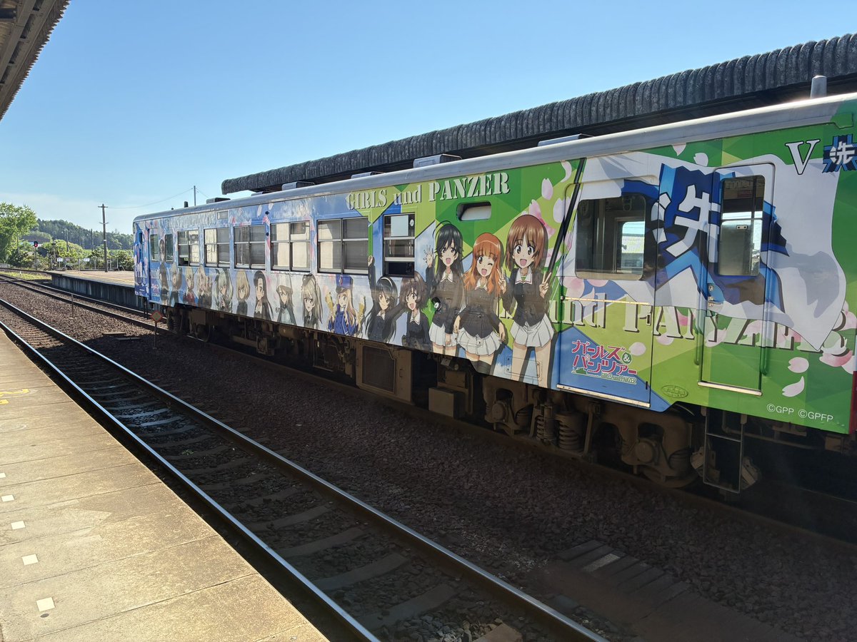 rabbico00's tweet photo. 気分転換に電車乗ってきた！

#駅メモ
#ガルパン https://t.co/Q4ArLXTOZo
