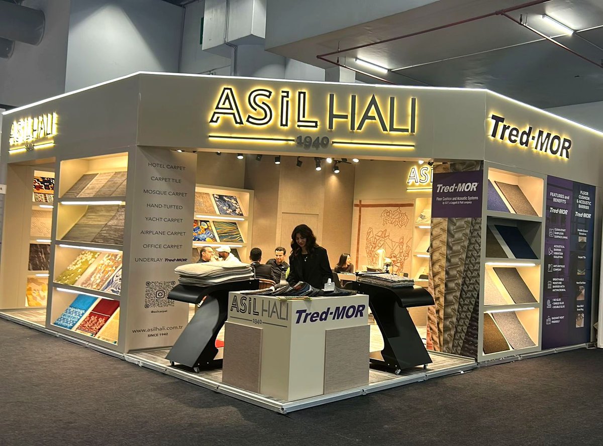 asilhali's tweet photo. We were on the ground at ICFE 2026.
We demonstrated our project-based production strength, fast lead time advantage, and global partnerships directly on site.

Clear solutions from production to shipment for mosque, hotel, and commercial projects.
#CarpetExpo #Flooring https://t.co/UosS5Dax9C