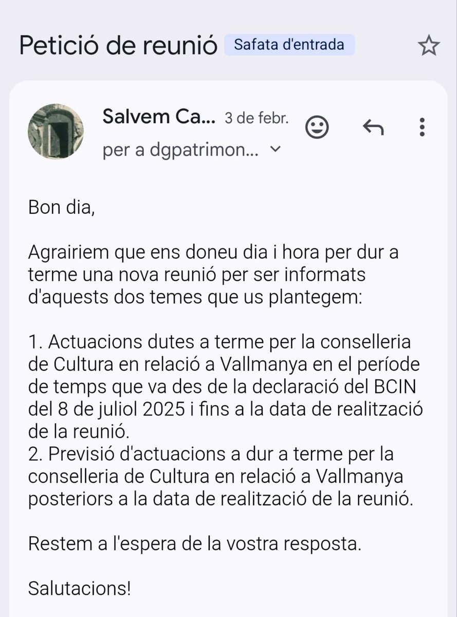 #SalvemCasaVallmanya tweet media