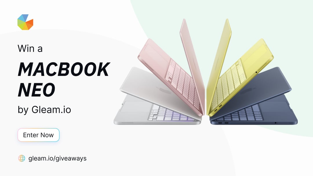 xyoncom's tweet photo. Get your hands on the new Apple MacBook Neo.

@Gleamapp is giving it away to one lucky winner. Enter now for a chance 👉 https://t.co/ikvuJ8CrOE https://t.co/5DRi4tCiOP