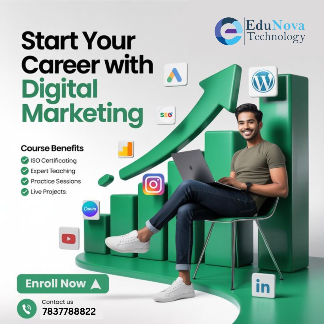 EdunovaKuldeep's tweet image. Turn your skills into success with our expert-led Digital Marketing course. Learn SEO, Ads, Social Media &amp;amp; more with real projects. Enroll now!

#DigitalMarketing #CareerGrowth #LearnMarketing #SEO #SocialMediaMarketing #GoogleAds #SkillDevelopment #OnlineLearning