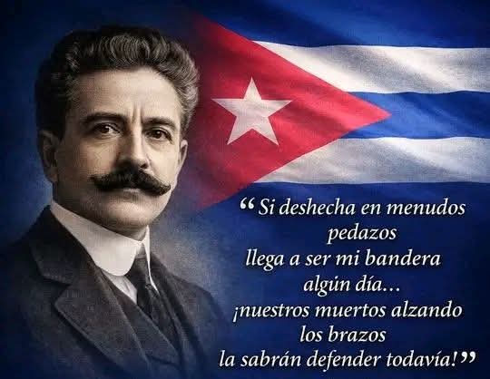 Un día como hoy, 5 de mayo de 1899, nacía un símbolo eterno del amor a Cuba, el poema "Mi Bandera", de Bonifacio Byrne.
“Si deshecha en menudos pedazos llega a ser mi bandera algún día…
¡nuestros muertos alzando los brazos la sabrán defender todavía!”
#TenemosMemoria