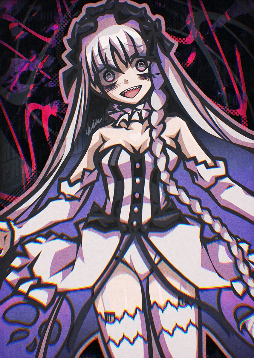 手描きイラスト　色鉛筆画　【FGO フランチェスカ・プレラーティ】 フランチェスカ・プレラーティ🤍🖤 #FGO #FateGrandOrder #イラスト