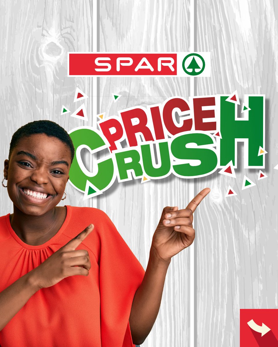 SparRwanda's tweet photo. Prices down. Value up. Your everyday favorites now at better prices—only at SPAR.
Hurry, while stocks last.#PriceCrush #BetterTogether #SPARDeals #SparNiSawa https://t.co/ZlRLTiA5OQ