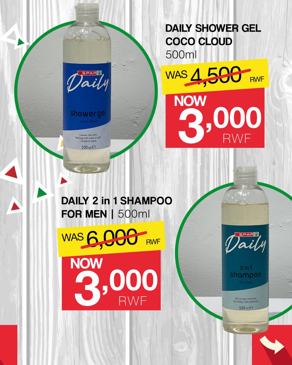 SparRwanda's tweet photo. Prices down. Value up. Your everyday favorites now at better prices—only at SPAR.
Hurry, while stocks last.#PriceCrush #BetterTogether #SPARDeals #SparNiSawa https://t.co/ZlRLTiA5OQ