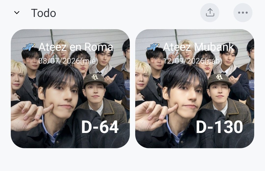 Hace dos semanas vivía con la incertidumbre de si vería este año a Ateez y aquí estoy, con dos cuentas atrás para verles en Roma y en Barcelona 🥹