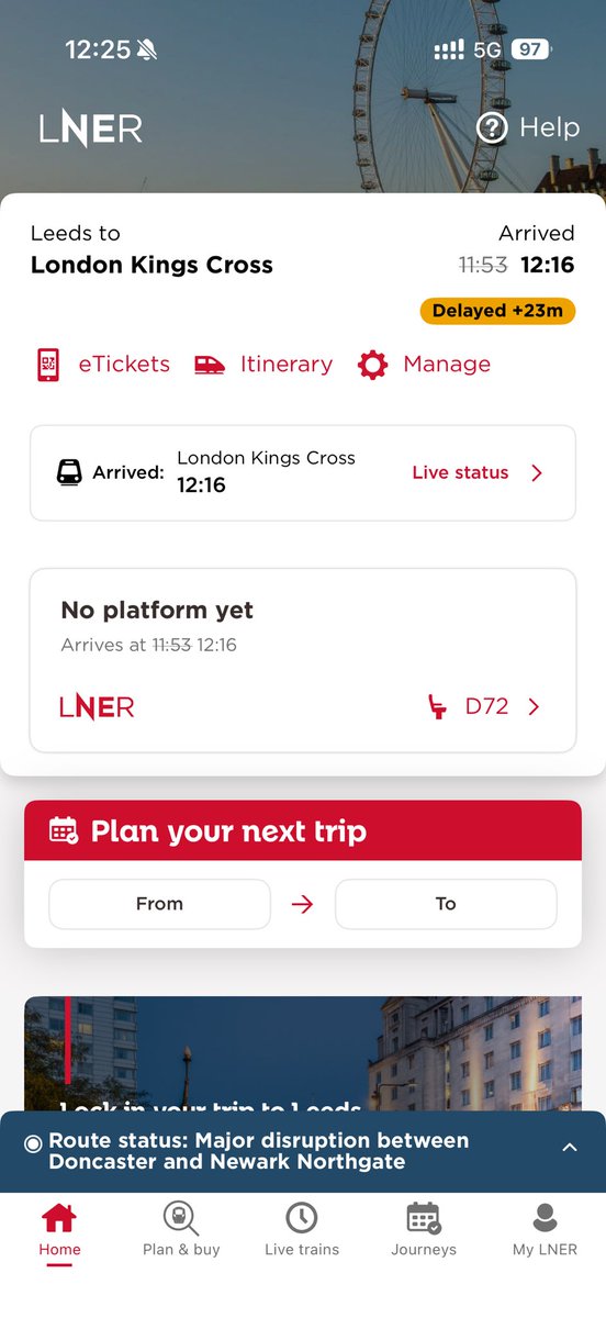 d_riley93's tweet photo. @LNER 09:40 from Leeds to king cross hasn’t arrived https://t.co/Ih6OG15Cvl