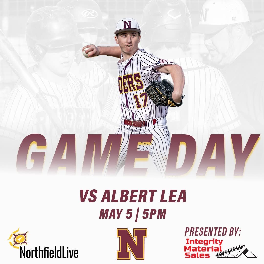JoshBrooksBig9's tweet photo. @Big9Conf High School Boys Baseball ⚾️ 

Albert Lea 🆚@NHSbaseballMN 
📍Northfield, MN
🏫Northfield Senior High School 
🕔5 P.M. Varsity 
💻@NorthfieldLive https://t.co/qSJW8ghh2n