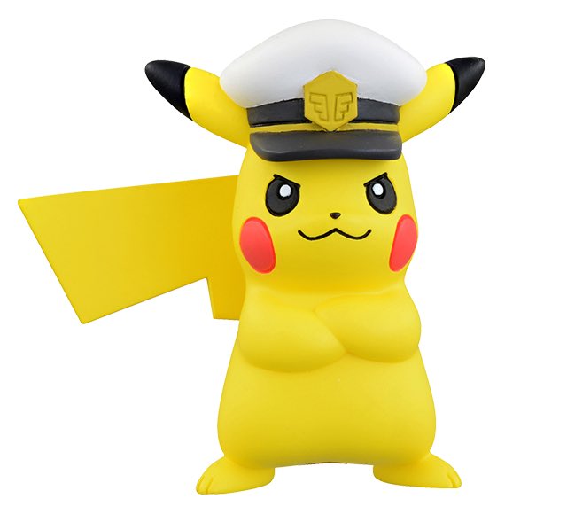 アニポケのキャプテンピカチュウと成田空港のパイロットピカチュウ
