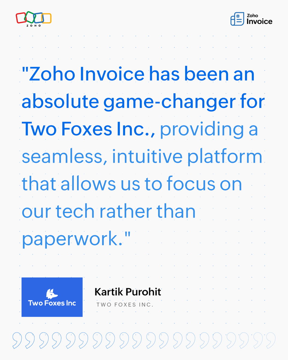 Zoho Invoice tweet media