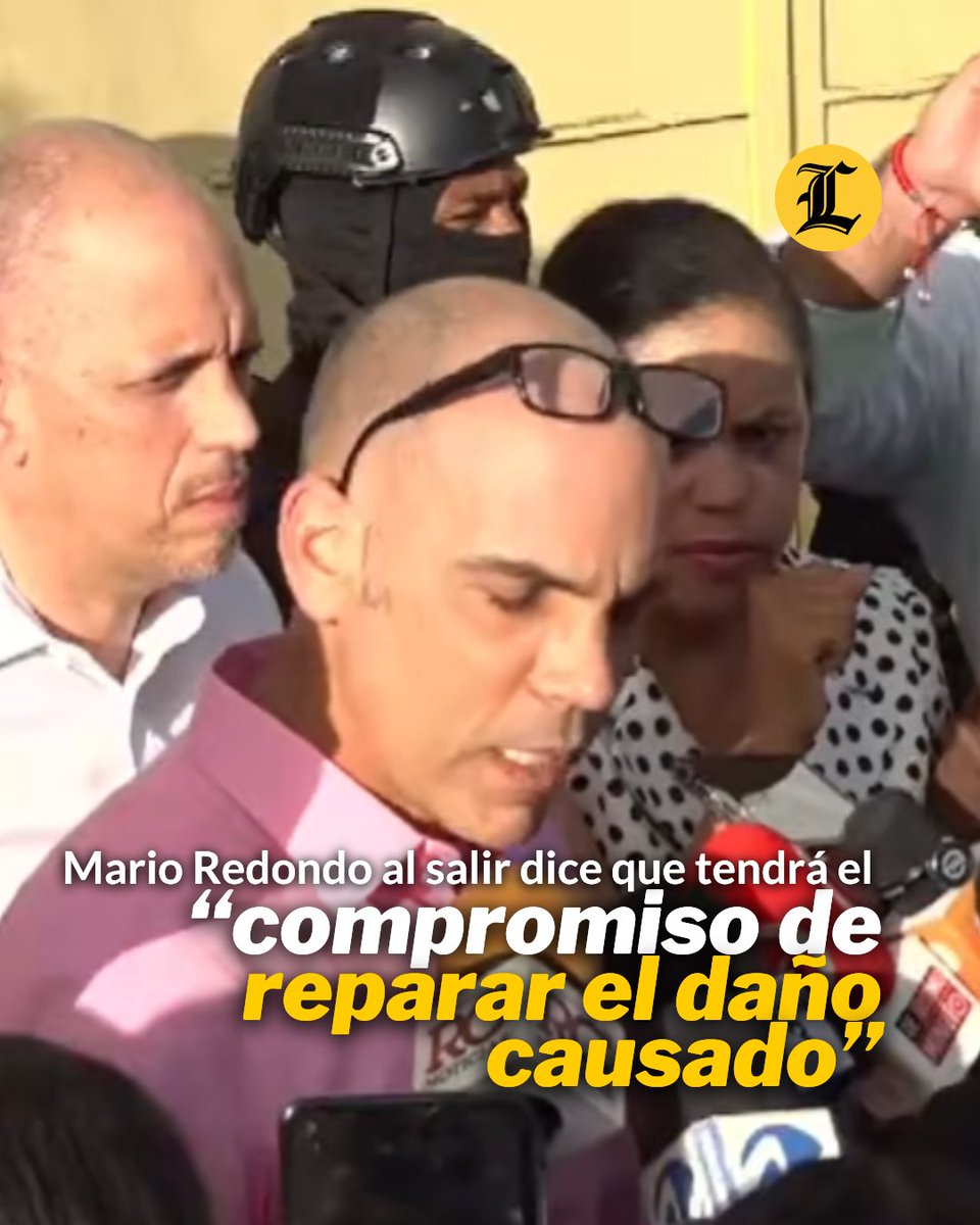 ListinDiario's tweet photo. #LaRepúblicaLD | Mario José Redondo Llenas dijo al salir de prisión por provocar la muerte de su primo, el niño José Llenas Aybar, dijo que con su comportamiento tendrá "el compromiso de reparar el daño causado".
#MarioRedondo #Libertad #ListínDiario https://t.co/Bku63KB1nZ