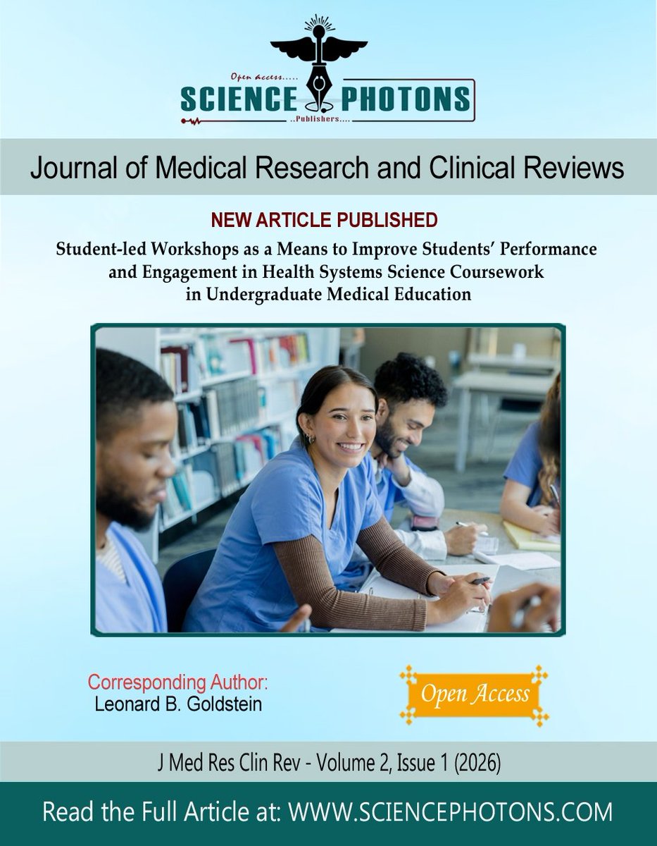 SciencePhotons's tweet image. This study evaluated student-led workshops in health systems science and found improved student engagement and understanding. Post-assessment scores showed significant gains, supporting peer-led learning in medical education.

#MedicalEducation
#HealthSystemsScience
#PeerLearning