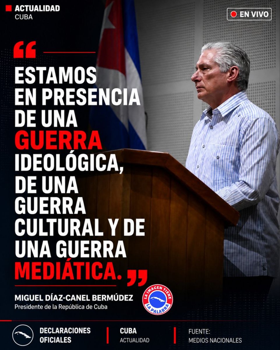 Desde #VillaClaraConTodos 
expresamos nuestro apoyo a las palabras de nuestro presidente. 
#CubaEstáFirme