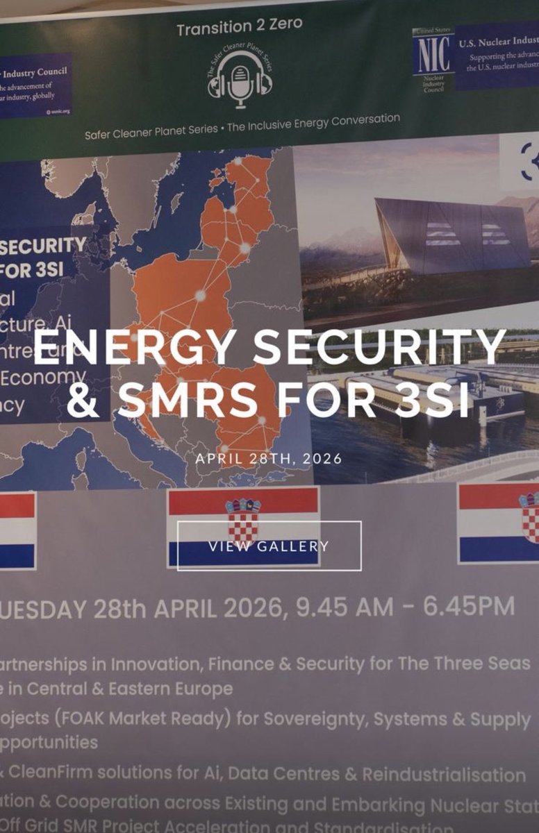SCPSpodcast's tweet photo. @Laetitia_Cash 

At 3SI in Dubrovnik, I hosted SMR World Experts in a marathon Roundtable &amp; Panel Day, “Energy Security &amp; SMRs for 3SI’s Critical Infrastructure, Ai &amp; Data Centres and The New Economy Emergency”; full set of Speakers &amp; Stills find on LinkedIn: Laetitia Mary Cash https://t.co/7mfGI1Debd